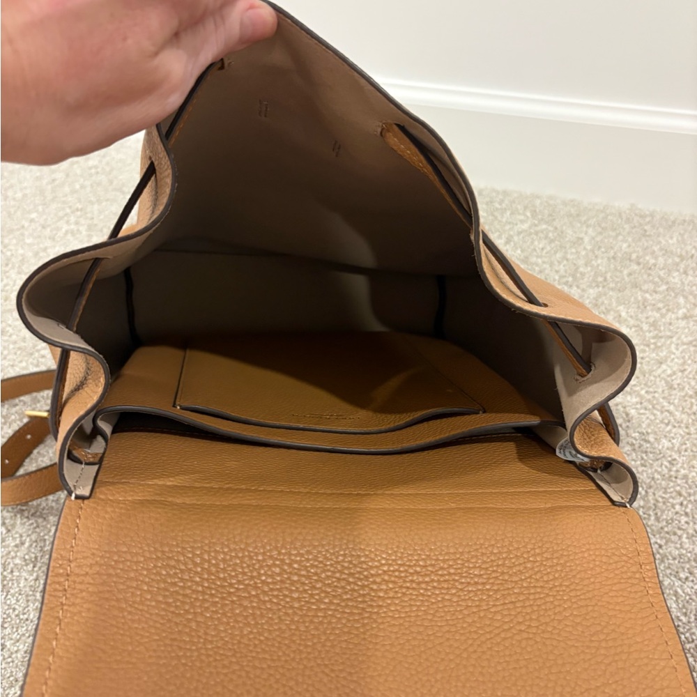 Tory Burch Brown Leather Backpack - Picture 3 of 4